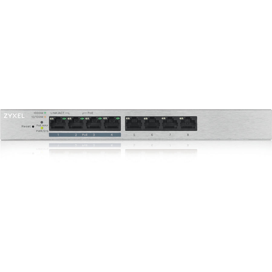 Alternate-Image1 Image for ZYXEL 8-Port GbE Web Managed PoE Switch