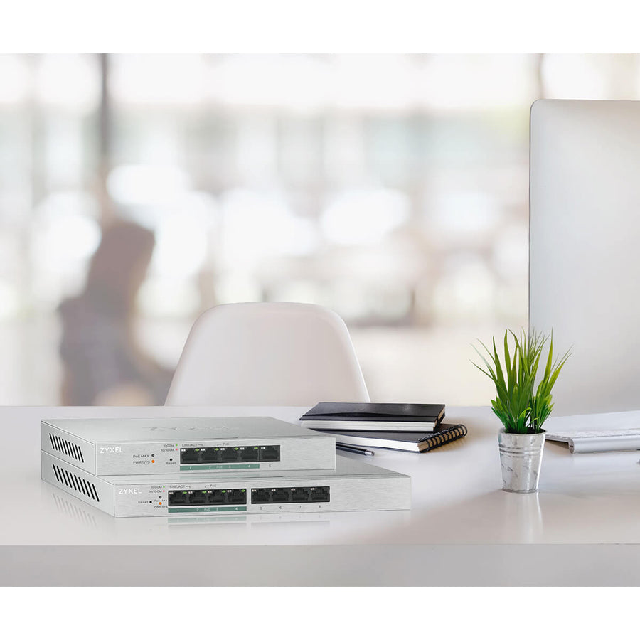 Alternate-Image6 Image for ZYXEL 8-Port GbE Web Managed PoE Switch