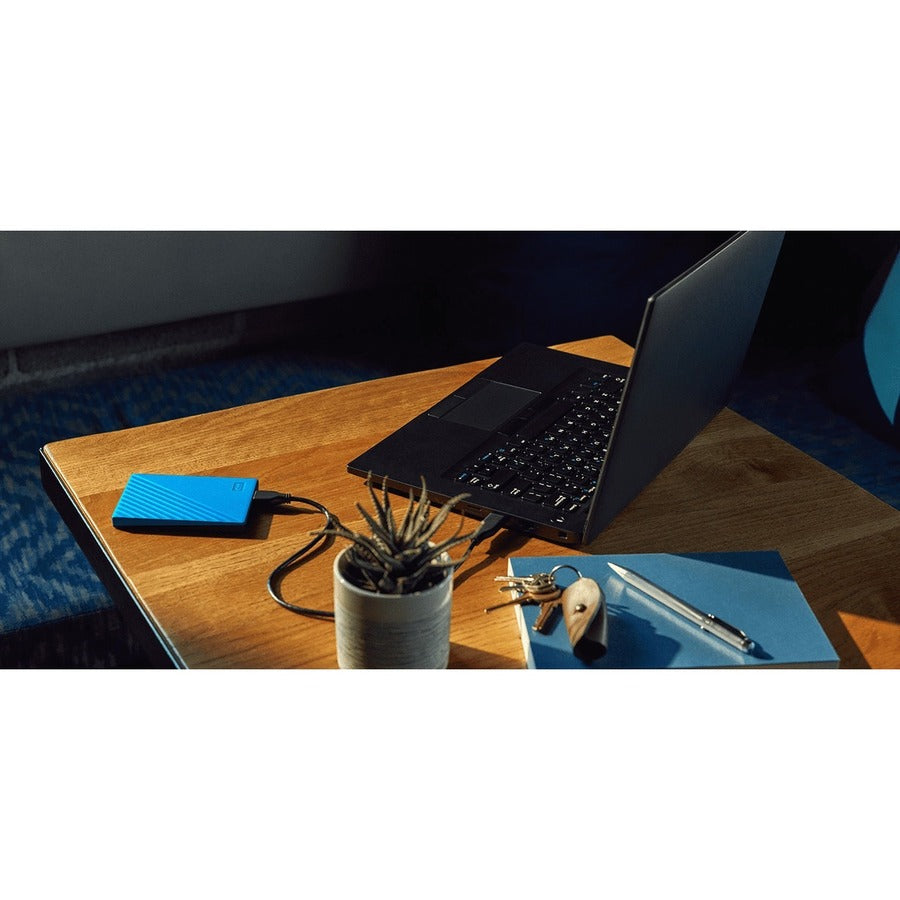 Alternate-Image5 Image for WD My Passport WDBPKJ0040BBL-WESN 4 TB Portable Hard Drive - External - Blue