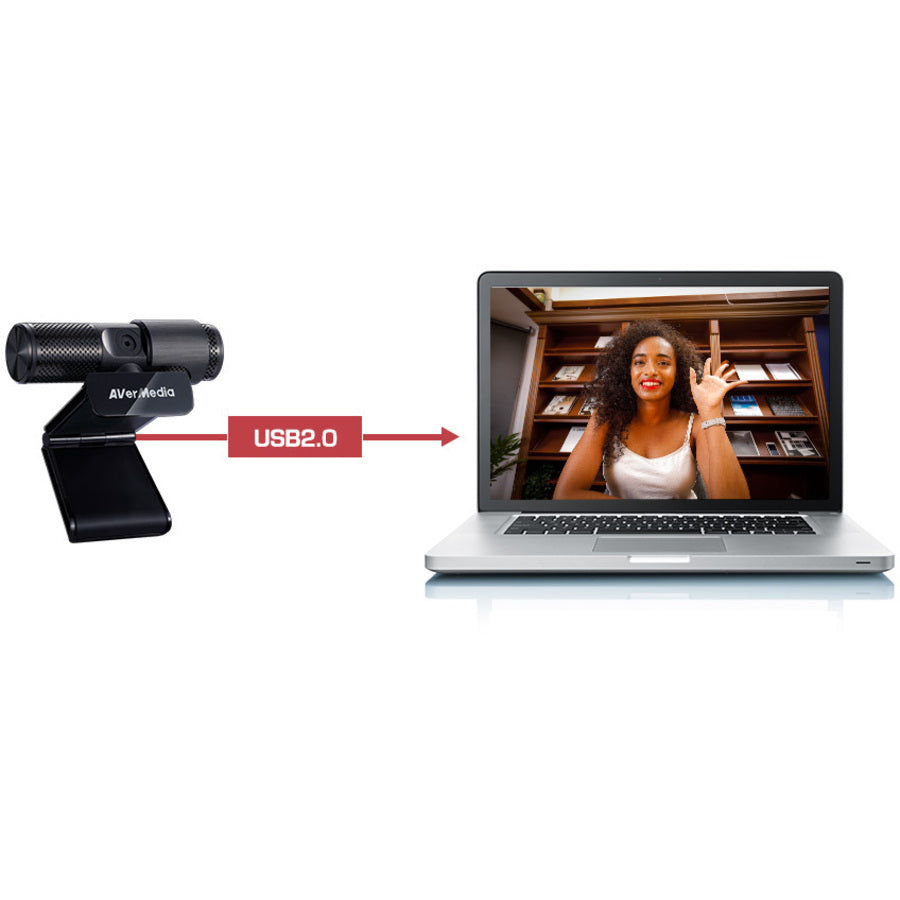 Alternate-Image5 Image for AVerMedia CAM 313 Webcam - 2 Megapixel - USB 2.0, NDAA Compliant