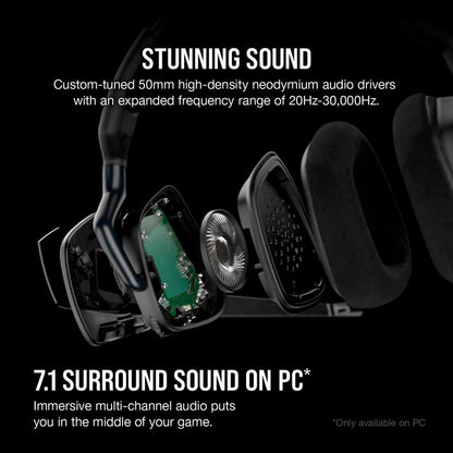 Alternate-Image1 Image for Corsair VOID RGB ELITE Wireless Premium Gaming Headset with 7.1 Surround Sound - Carbon