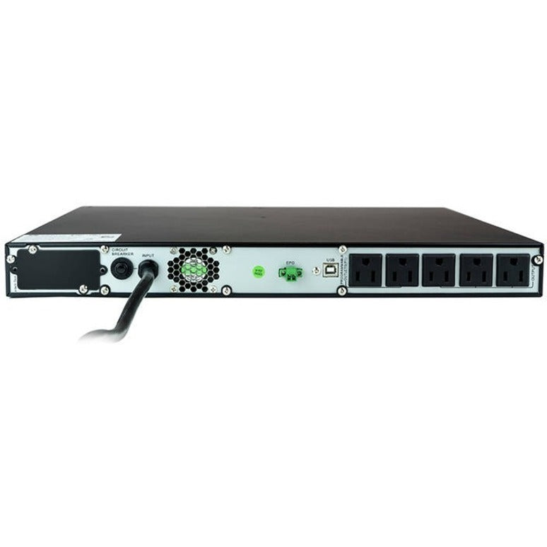 Rear Image for Vertiv Liebert PSI5 UPS - 1000VA 900W 120V 1U Line Interactive AVR Rack Mount UPS, 0.9 Power Factor