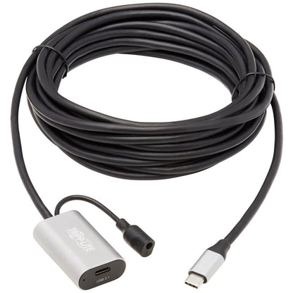 Alternate-Image1 Image for Tripp Lite by Eaton USB 3.2 Gen 1 Active Extension Cable - USB-C to USB-C (M/F) 5 Gbps Data Only 5 m (16.4 ft.)