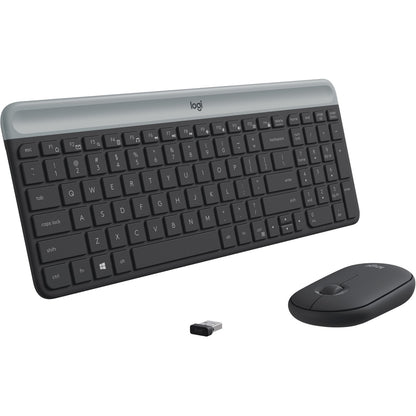 Main Image for Logitech MK470 Slim Wireless Keyboard and Mouse Combo - Modern Compact Layout, Ultra Quiet - Graphite
