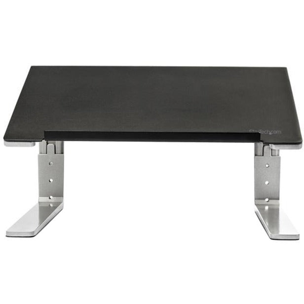 Front Image for StarTech.com Adjustable Laptop Stand - Heavy Duty Steel & Aluminum - 3 Height Settings - Tilted - Ergonomic Laptop Riser for Desk (LTSTND)