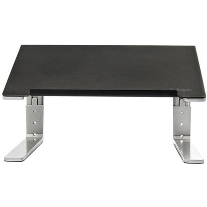 Front Image for StarTech.com Adjustable Laptop Stand - Heavy Duty Steel & Aluminum - 3 Height Settings - Tilted - Ergonomic Laptop Riser for Desk (LTSTND)