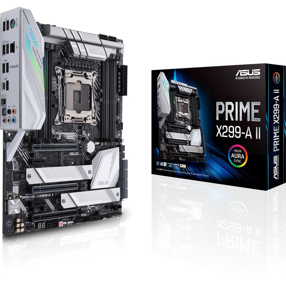 Main Image for Asus Prime X299-A II Desktop Motherboard - Intel X299 Chipset - Socket R4 LGA-2066 - Intel Optane Memory Ready - ATX