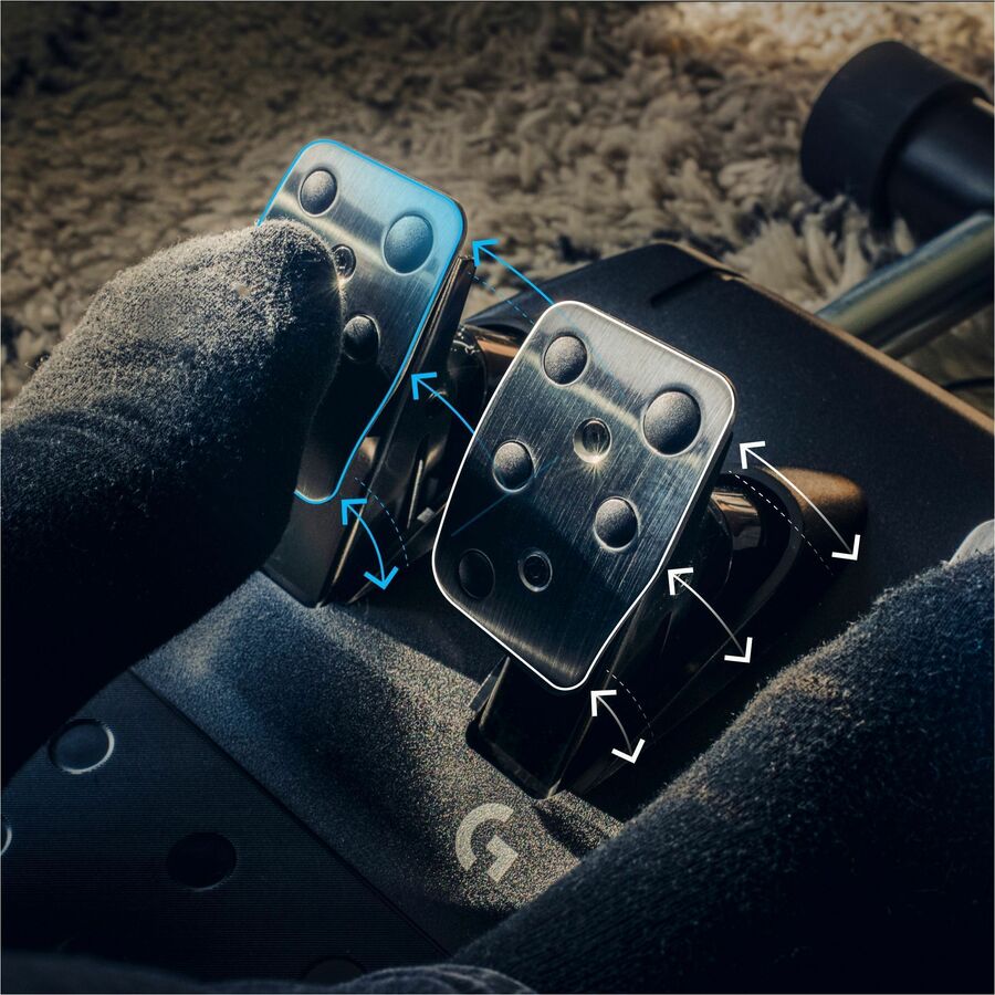 Alternate-Image2 Image for Logitech G923 Gaming Steering Wheel, Gaming Pedal