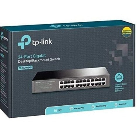 Alternate-Image1 Image for TP-Link TL-SG1024S - 24-Port Gigabit Desktop/Rackmount Ethernet Switch