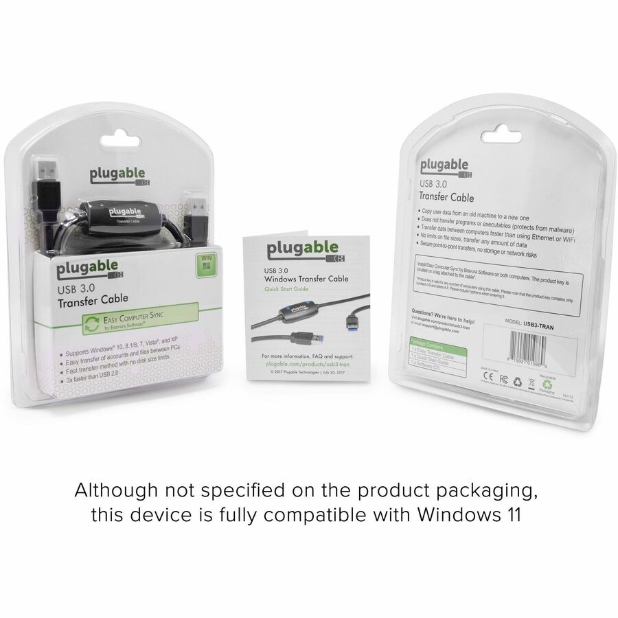 Alternate-Image4 Image for Plugable USB 3.0 Transfer Cable for Windows PCs - High-Speed Data Transfer, Easy PC-to-PC File Sync