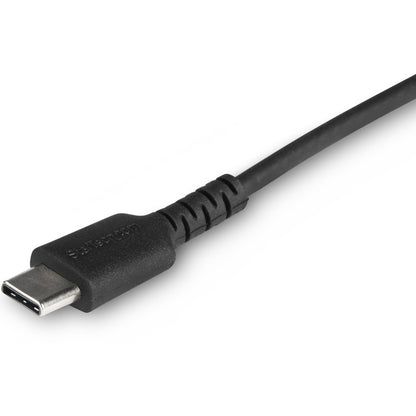 Alternate-Image1 Image for StarTech.com 3 foot/1m Durable Black USB-C to Lightning Cable, Rugged Heavy Duty Charging/Sync Cable for Apple iPhone/iPad MFi Certified