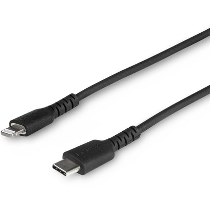 Main Image for StarTech.com 3 foot/1m Durable Black USB-C to Lightning Cable, Rugged Heavy Duty Charging/Sync Cable for Apple iPhone/iPad MFi Certified