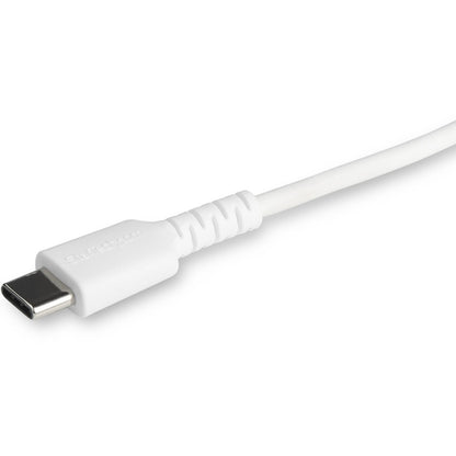 Alternate-Image1 Image for StarTech 3 foot/1m Durable White USB-C to Lightning Cable, Rugged Heavy Duty Charging/Sync Cable for Apple iPhone/iPad MFi Certified