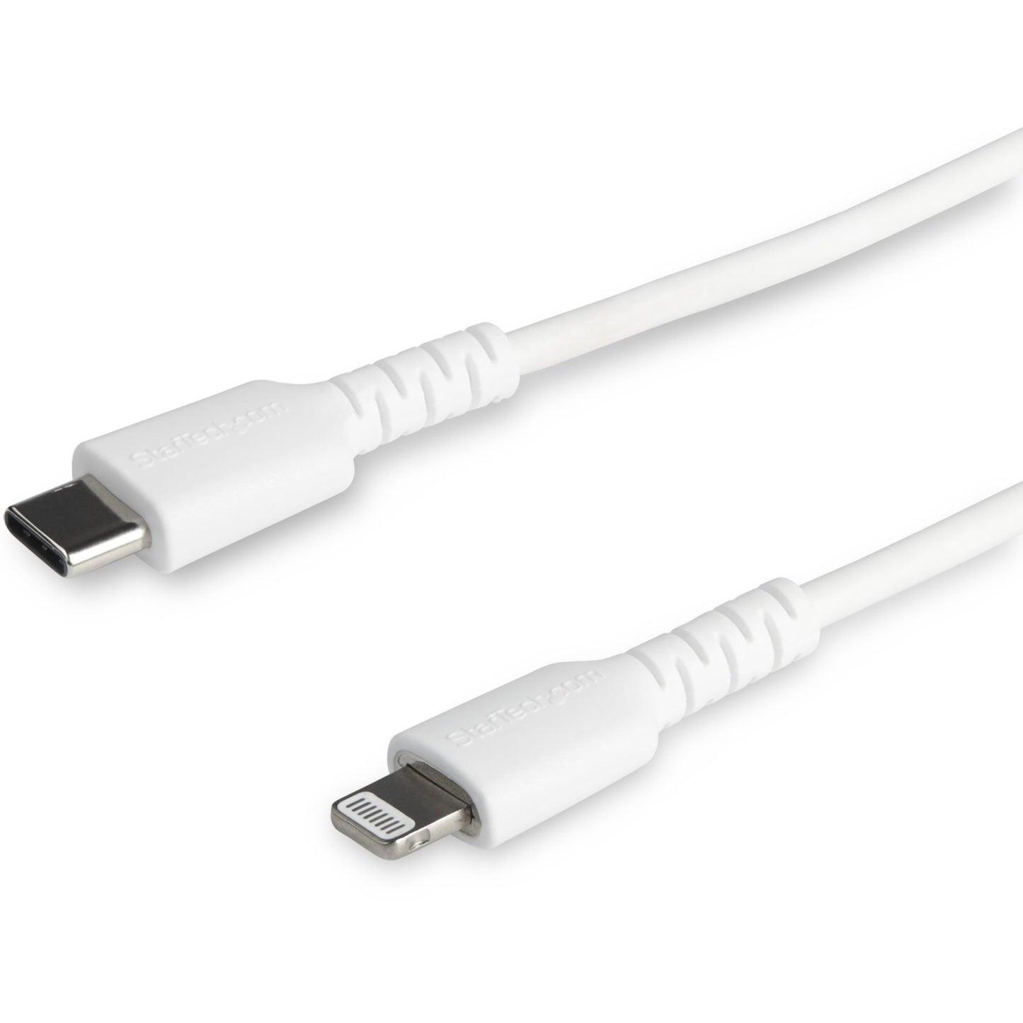 Main Image for StarTech.com 6 foot/2m Durable White USB-C to Lightning Cable, Rugged Heavy Duty Charging/Sync Cable for Apple iPhone/iPad MFi Certified