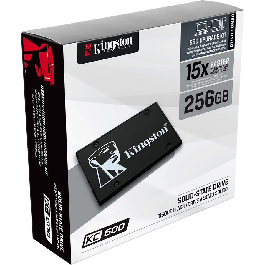 Alternate-Image3 Image for Kingston KC600 256 GB Solid State Drive - 2.5" Internal - SATA (SATA/600)