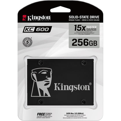 Alternate-Image2 Image for Kingston KC600 256 GB Solid State Drive - 2.5" Internal - SATA (SATA/600)