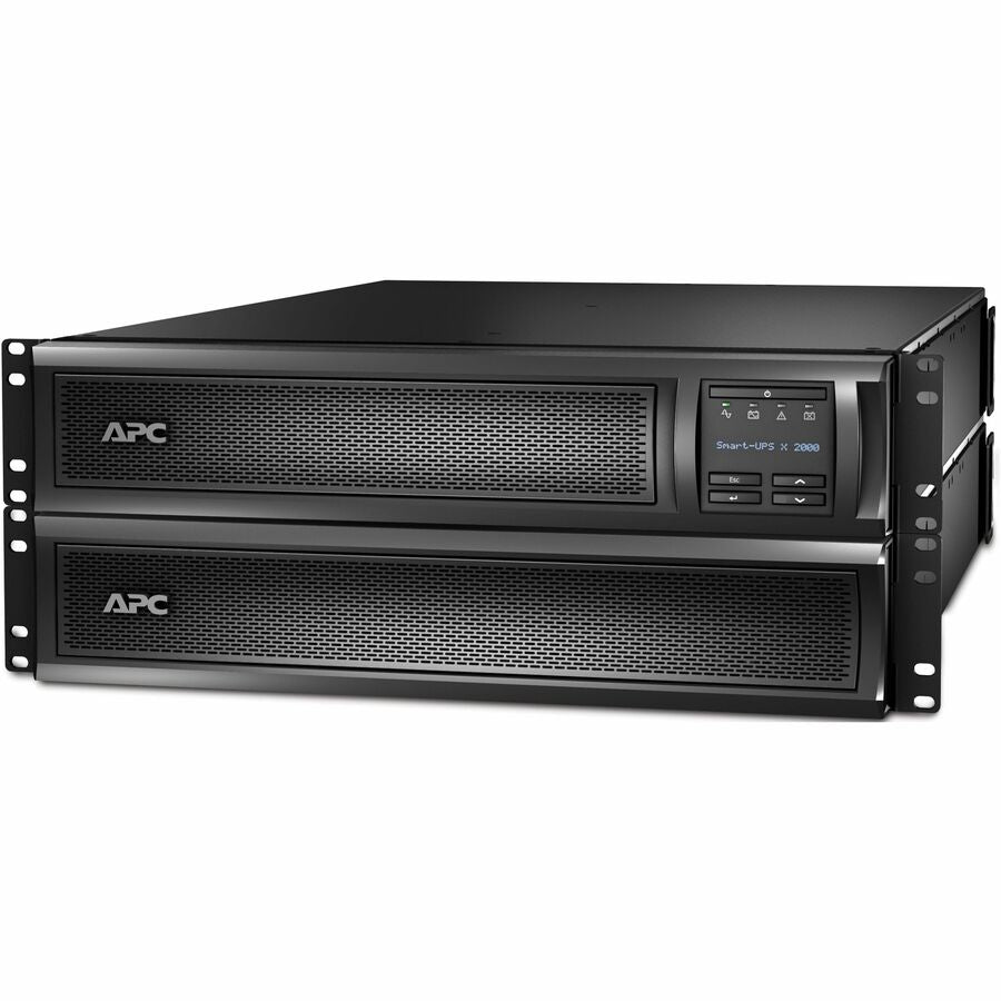 Alternate-Image1 Image for APC Smart-UPS X, Line Interactive, 2000VA, Rack/tower 2U, 100V-127V, 3x 5-15R+3x 5-20R+1x L5-20R NEMA, SmartSlot, Extended runtime, 10ft input cord
