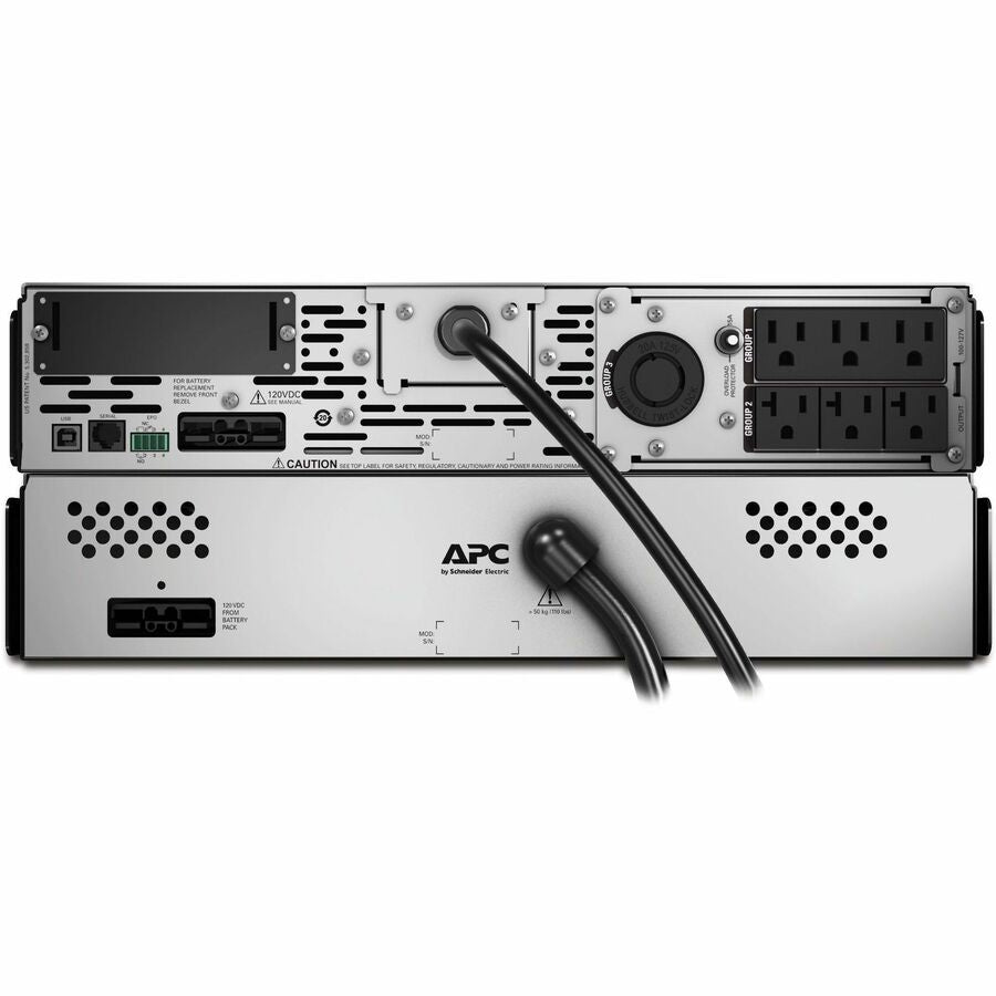 Alternate-Image2 Image for APC Smart-UPS X, Line Interactive, 2000VA, Rack/tower 2U, 100V-127V, 3x 5-15R+3x 5-20R+1x L5-20R NEMA, SmartSlot, Extended runtime, 10ft input cord