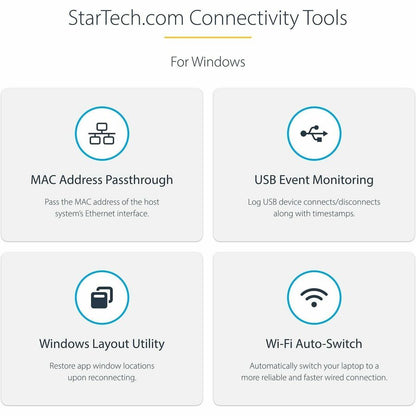 Alternate-Image1 Image for StarTech.com USB-C Dock - Dual Monitor 1080p HDMI Laptop Docking Station - 60W Power Delivery - 1x USB-C, 3x USB-A, GbE - Mac & Windows