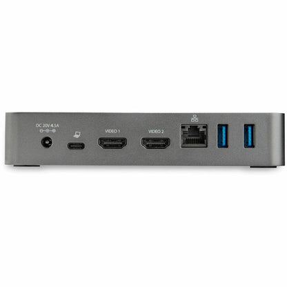 Alternate-Image3 Image for StarTech.com USB-C Dock - Dual Monitor 1080p HDMI Laptop Docking Station - 60W Power Delivery - 1x USB-C, 3x USB-A, GbE - Mac & Windows