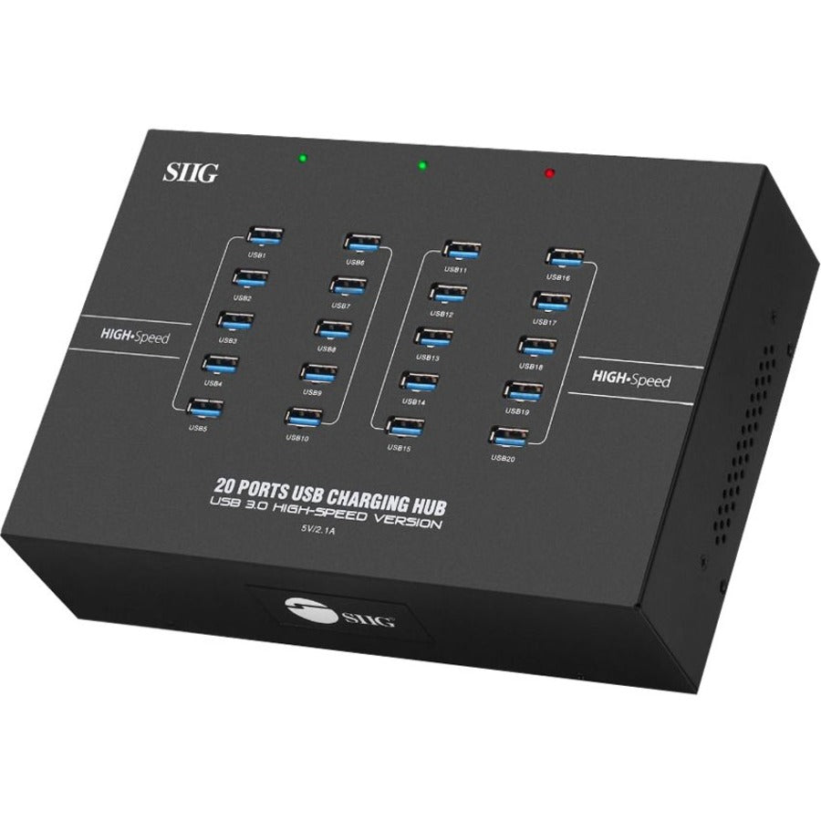 Main Image for SIIG 20-Port Industrial USB 3.0 Hub with Charging - 200W