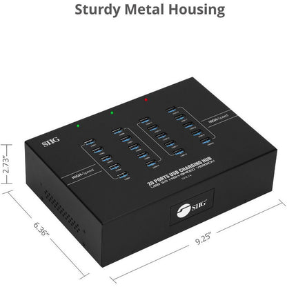 Alternate-Image4 Image for SIIG 20-Port Industrial USB 3.0 Hub with Charging - 200W