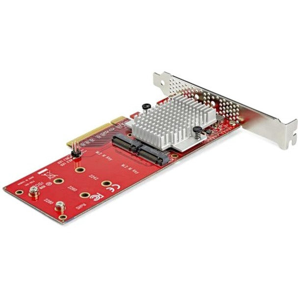 Right Image for StarTech.com Dual M.2 PCIe SSD Adapter Card - x8 / x16 Dual NVMe or AHCI M.2 SSD to PCI Express 3.0 - M.2 NGFF PCIe (m-key) Compatible