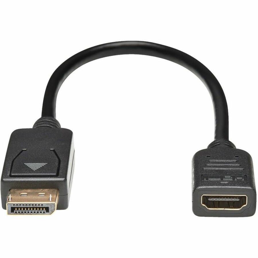 Alternate-Image1 Image for Eaton Tripp Lite Series DisplayPort to HDMI Video Adapter Video Converter (M/F), HDCP, Black, 1 ft.