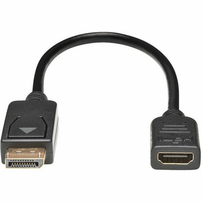 Alternate-Image1 Image for Eaton Tripp Lite Series DisplayPort to HDMI Video Adapter Video Converter (M/F), HDCP, Black, 1 ft.