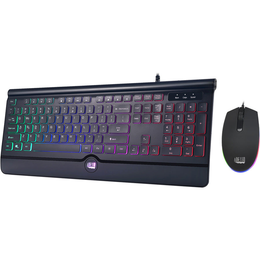 Alternate-Image1 Image for Adesso EasyTouch 137CB Illuminated Gaming Keyboard & Mouse Combo