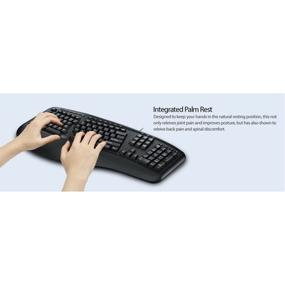 Life-Style Image for Adesso Desktop Ergonomic Smart Card Reader Keyboard (TAA Compliant)