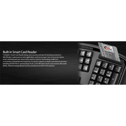 Alternate-Image10 Image for Adesso Desktop Ergonomic Smart Card Reader Keyboard (TAA Compliant)