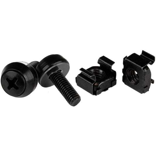Main Image for StarTech 50pc 10-32 Server Rack Cage Nuts and Screws w/Washers, Network/IT Rack Mount Hardware Kit, Clip/Captive Nuts & Bolts, TAA