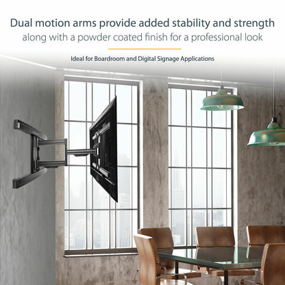 Alternate-Image6 Image for StarTech.com TV Wall Mount for up to 80" VESA Mount Displays - Low Profile Full Motion TV Mount - Heavy Duty Adjustable Articulating Arm