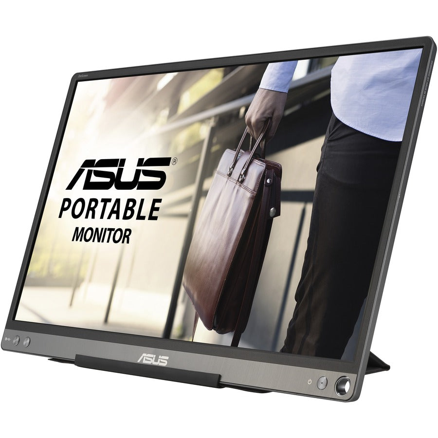 Left Image for Asus ZenScreen MB16ACE 16" Class Full HD LCD Monitor - 16:9 - Dark Gray