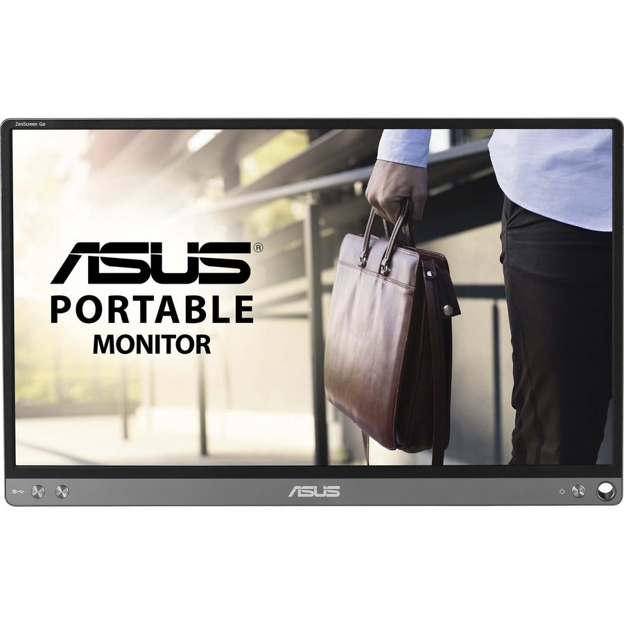 Front Image for Asus ZenScreen MB16ACE 16" Class Full HD LCD Monitor - 16:9 - Dark Gray