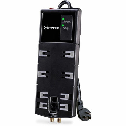 Alternate-Image2 Image for CyberPower HT812TC Home and Office 8 - Outlet Surge Protector with 4350 J Surge Suppression