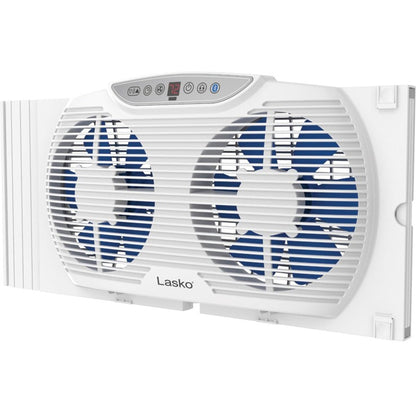 Left Image for Lasko Electrically Reversible Twin Window Fan with Bluetooth
