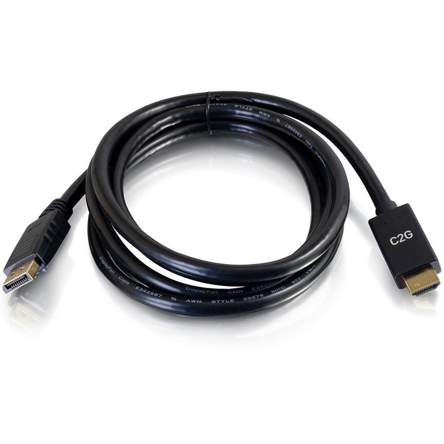 Main Image for C2G 6ft DisplayPort to HDMI Cable - DP to HDMI Adapter Cable - DisplayPort 1.2a HDMI 1.4b - 4K 30Hz - M/M
