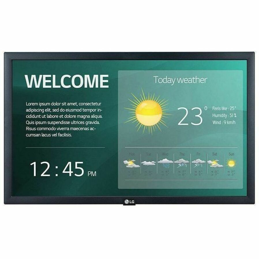 Front Image for LG 22SM3G-B Digital Signage Display