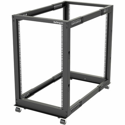 Main Image for StarTech 4-Post 18U Mobile Open Frame Server Rack, 19" Network Rack with Casters, Rolling Rack for Computer/AV/Data/IT Equipment