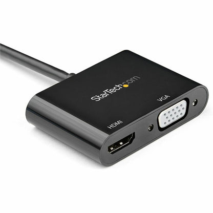 Alternate-Image1 Image for StarTech.com DisplayPort to HDMI VGA Adapter - DP 1.2 HBR2 to HDMI 2.0 4K 60Hz or VGA Monitor Converter - Digital Video Display Adapter