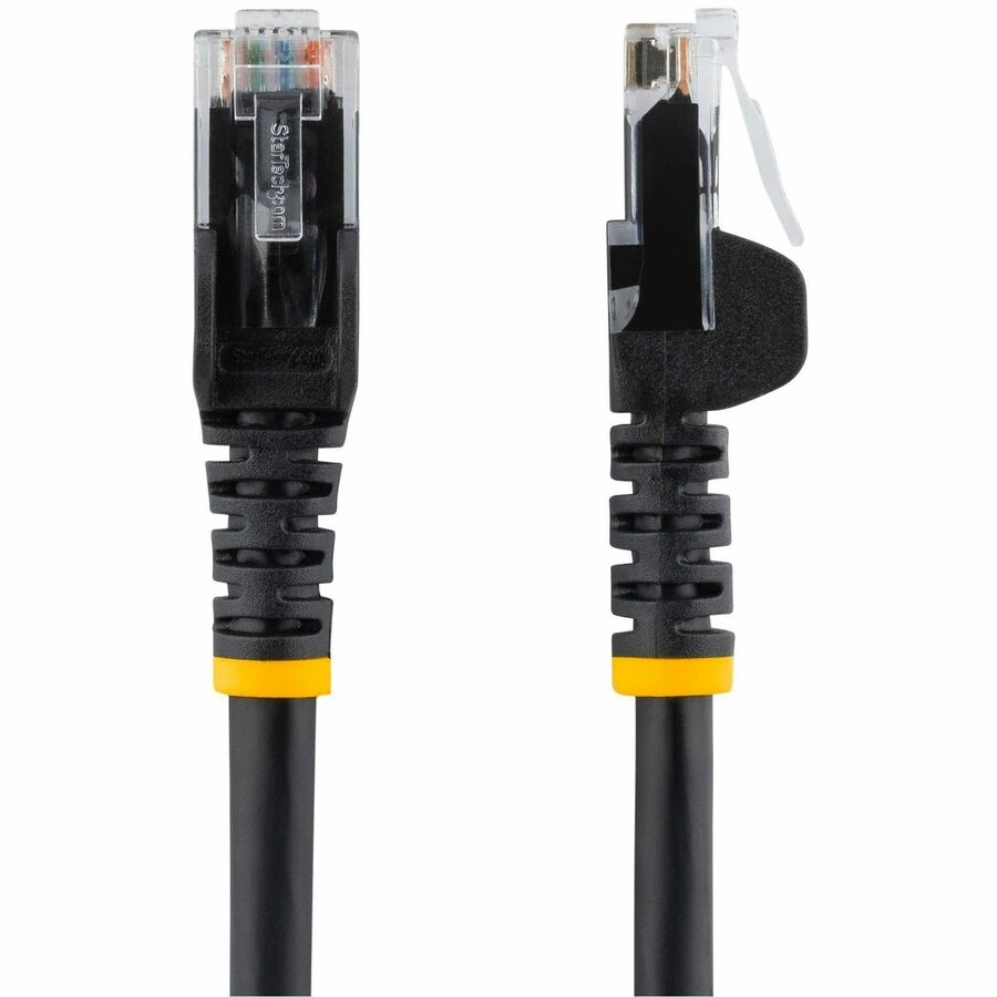 Alternate-Image2 Image for StarTech.com 15 ft. CAT6 Ethernet Cable - 10 Pack - ETL Verified - Black CAT6 Patch Cord - Snagless RJ45 Connectors - 24 AWG - UTP