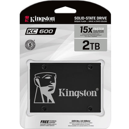 Main Image for Kingston KC600 2 TB Solid State Drive - 2.5" Internal - SATA (SATA/600) - 3.5" Carrier