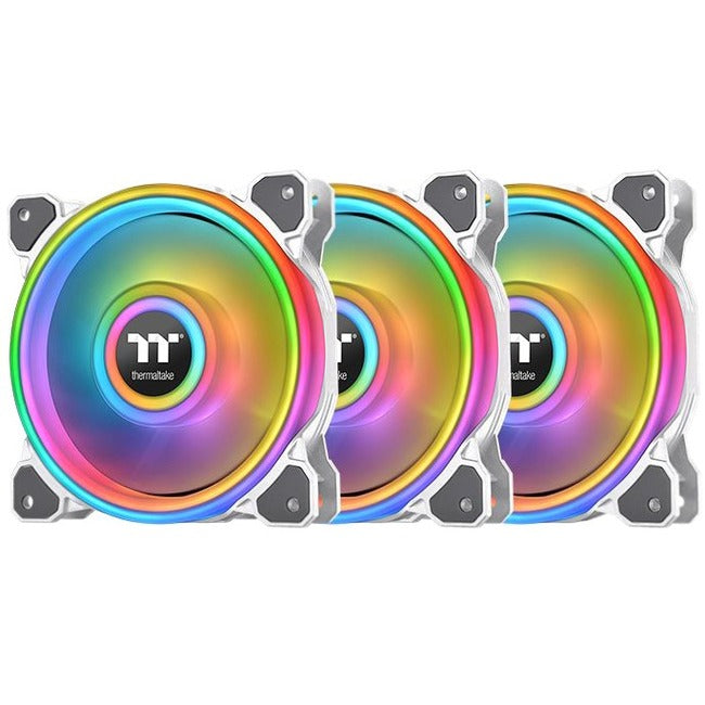 Main Image for Thermaltake Riing Quad 12 RGB Radiator Fan TT Premium Edition 3 Pack - White - 3 Pack