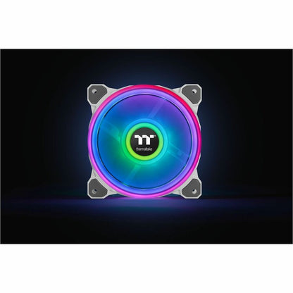 Alternate-Image8 Image for Thermaltake Riing Quad 12 RGB Radiator Fan TT Premium Edition 3 Pack - White - 3 Pack