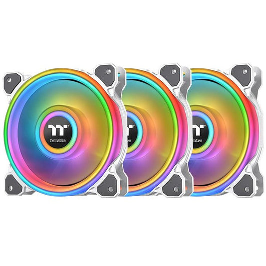 Main Image for Thermaltake Riing Quad 14 RGB Radiator Fan TT Premium Edition 3 Pack - White - 3 Pack