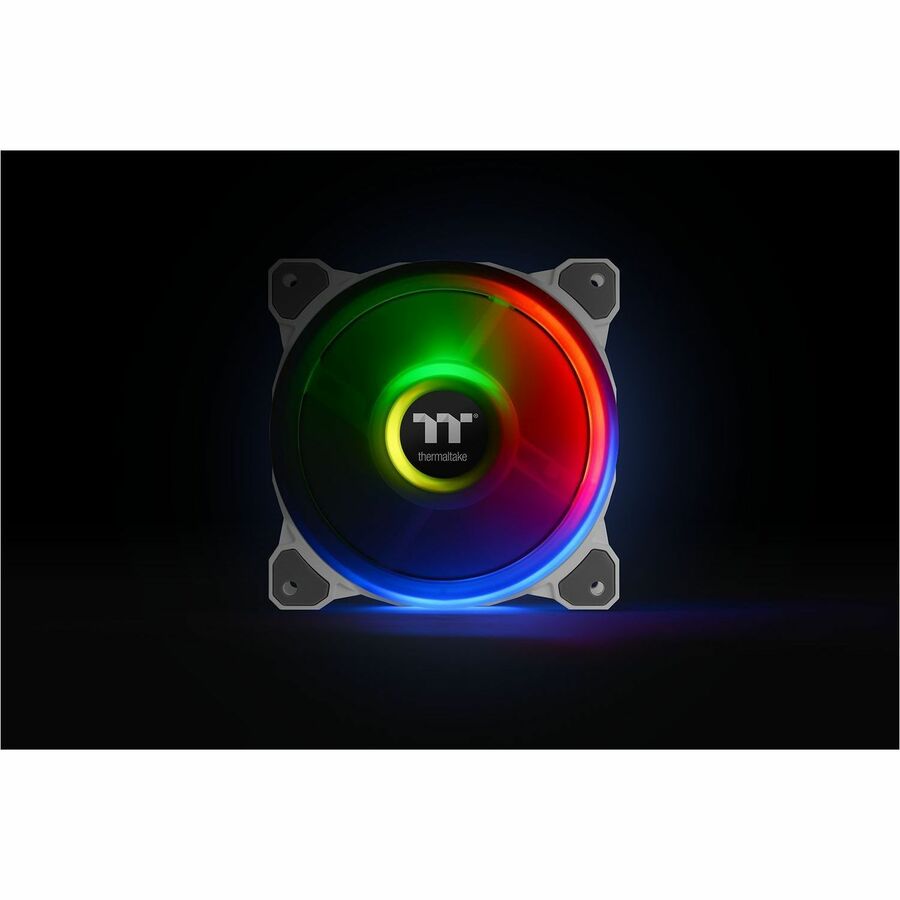 Alternate-Image10 Image for Thermaltake Riing Quad 14 RGB Radiator Fan TT Premium Edition 3 Pack - White - 3 Pack