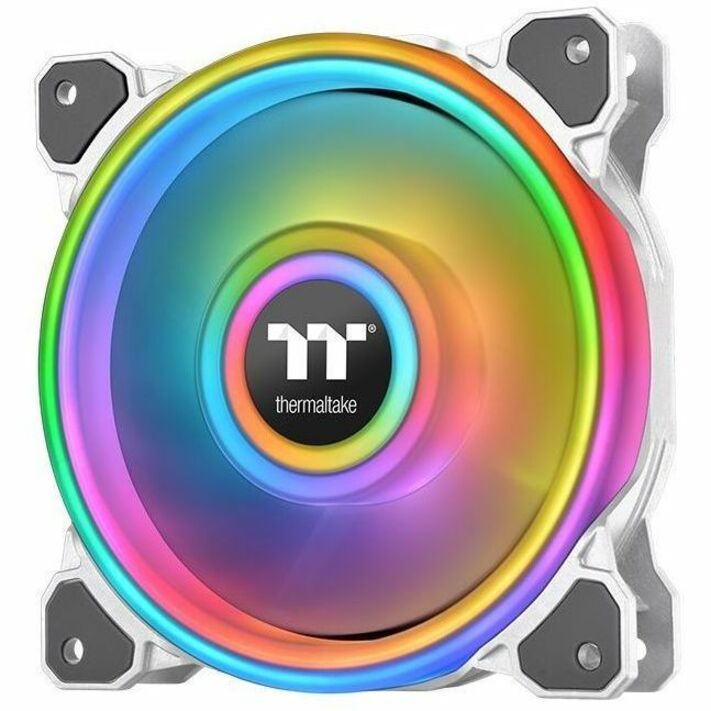 Alternate-Image2 Image for Thermaltake Riing Quad 14 RGB Radiator Fan TT Premium Edition 3 Pack - White - 3 Pack