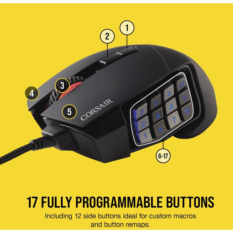 Alternate-Image4 Image for Corsair Scimitar RGB Elite Gaming Mouse